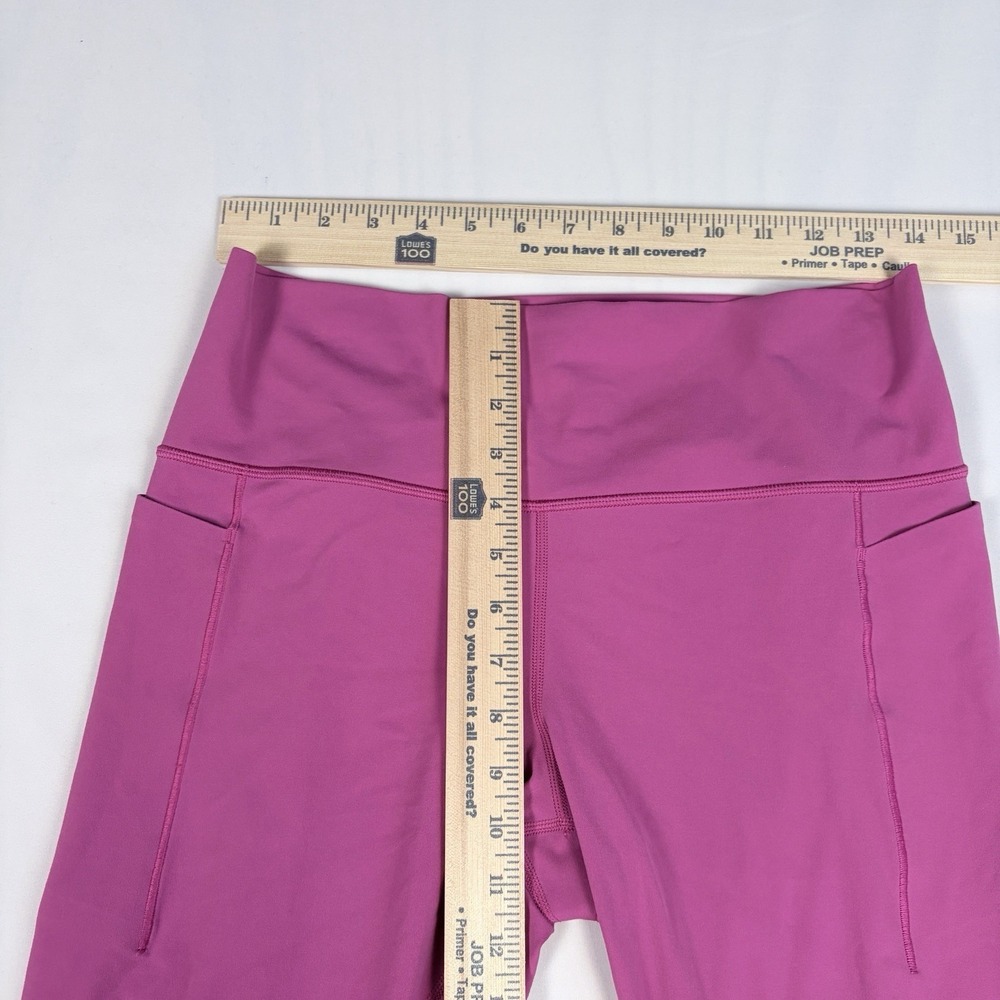 Athleta Transcend Stash Tight Leggings SZ XL Pink Ankle Pockets Activewear - Picture 4 of 6